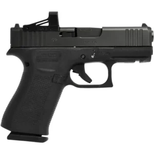 Glock Pistole 43X mit montiertem RMSc Shield Red Dot
